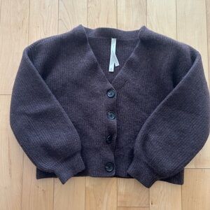 Babaton Rich Brown Knit Shawl